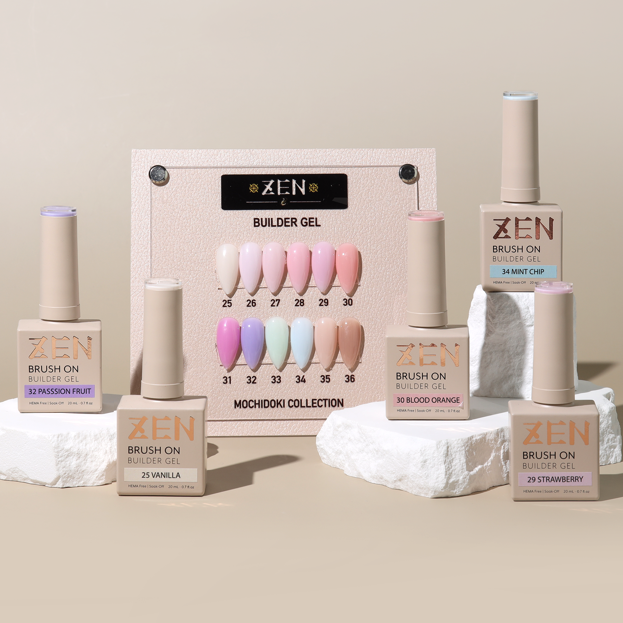KaZEN | Brush-on Builder Gel - 12 Colors