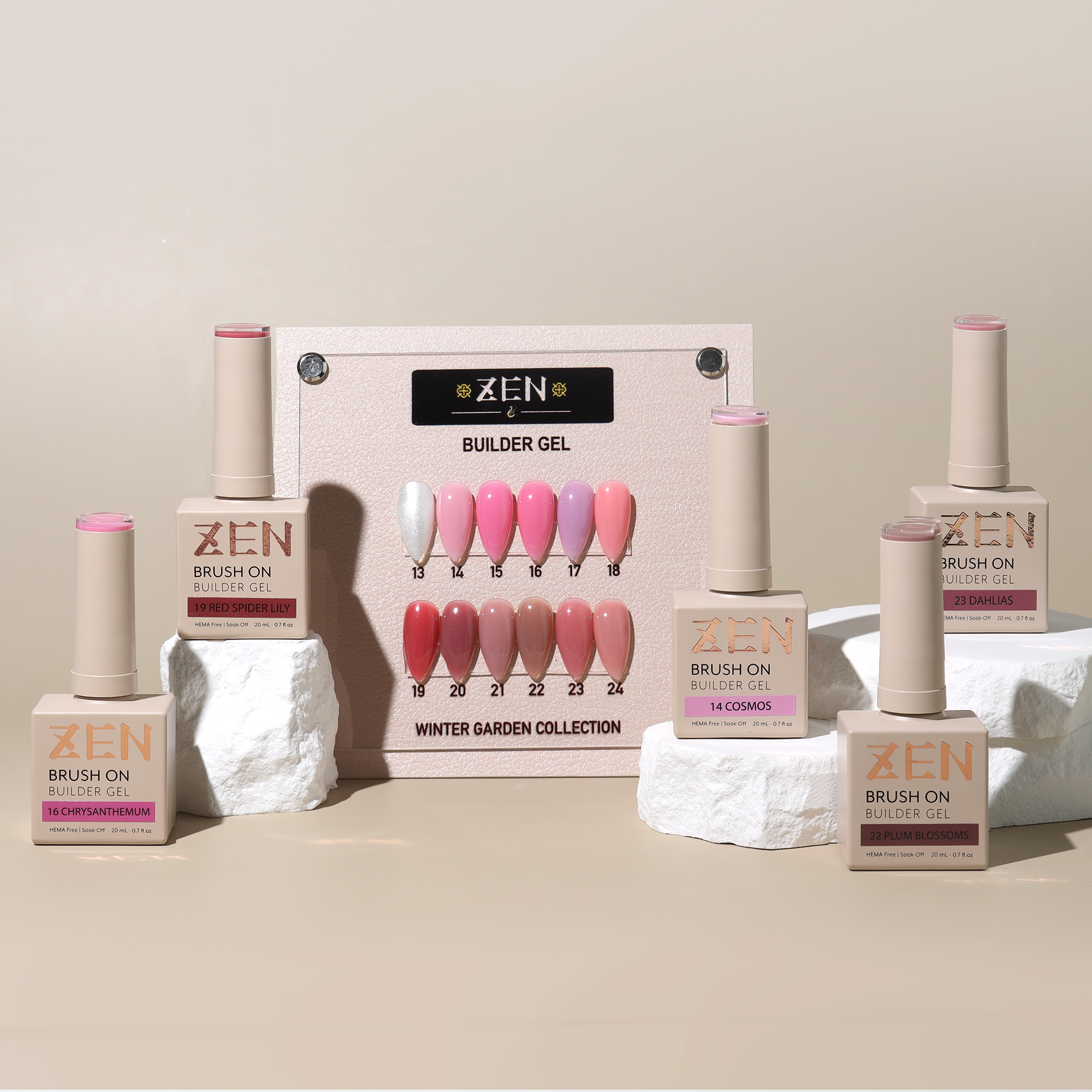KaZEN | Brush-on Builder Gel - 12 Colors