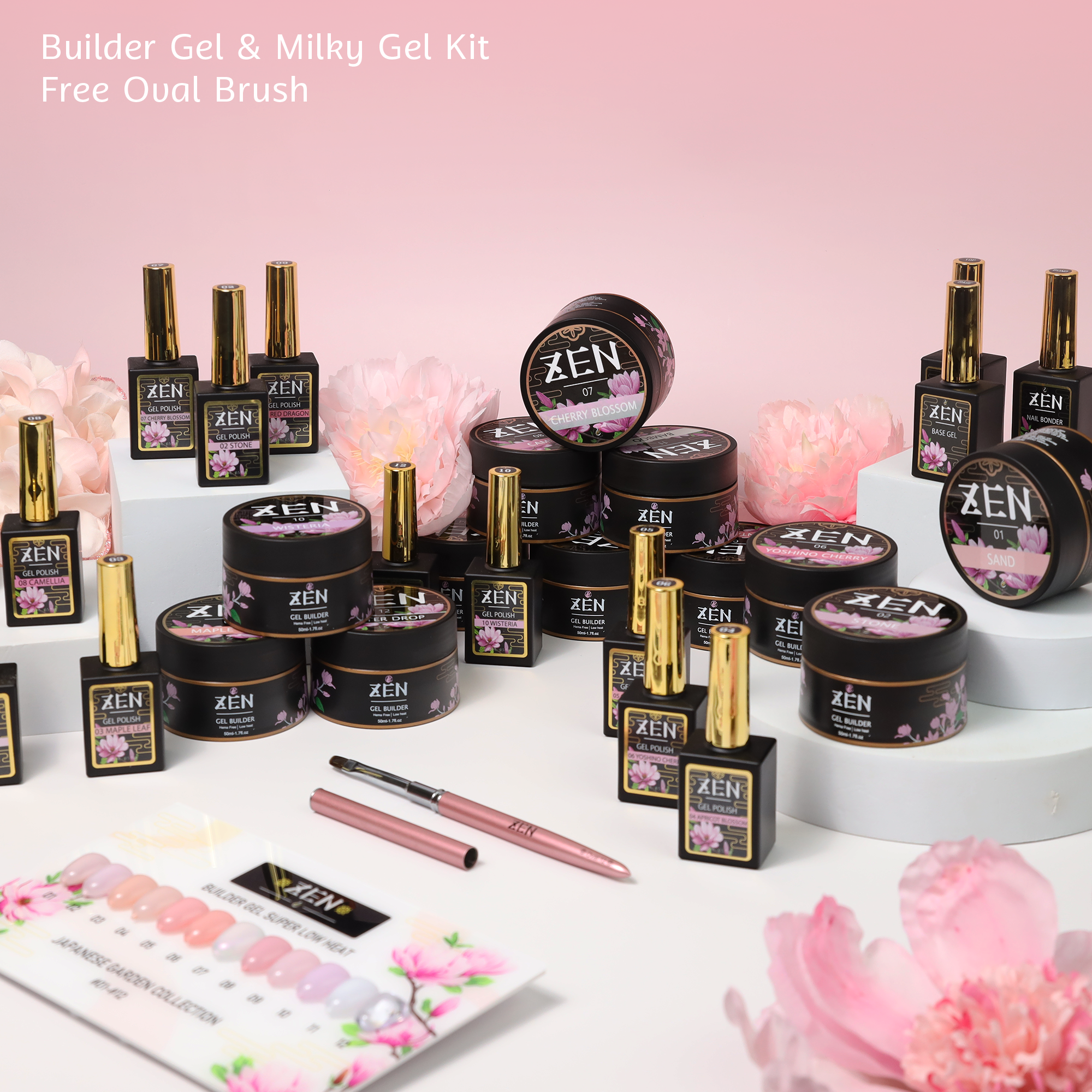 KaZEN | Builder Gel Japanese Garden Collection #01-#12